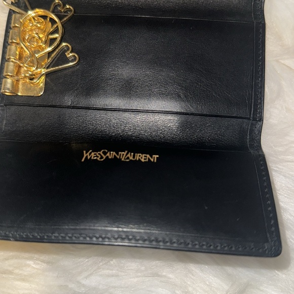 Yves Saint Laurent YSL motif leather key case black EUC - Picture 7 of 12